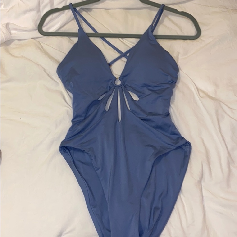 Blue cut out one piece